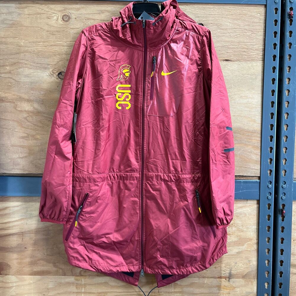 Nike USC V.Crimson Windbreaker Jacket 00034860XSC1MED Women Size M NWT